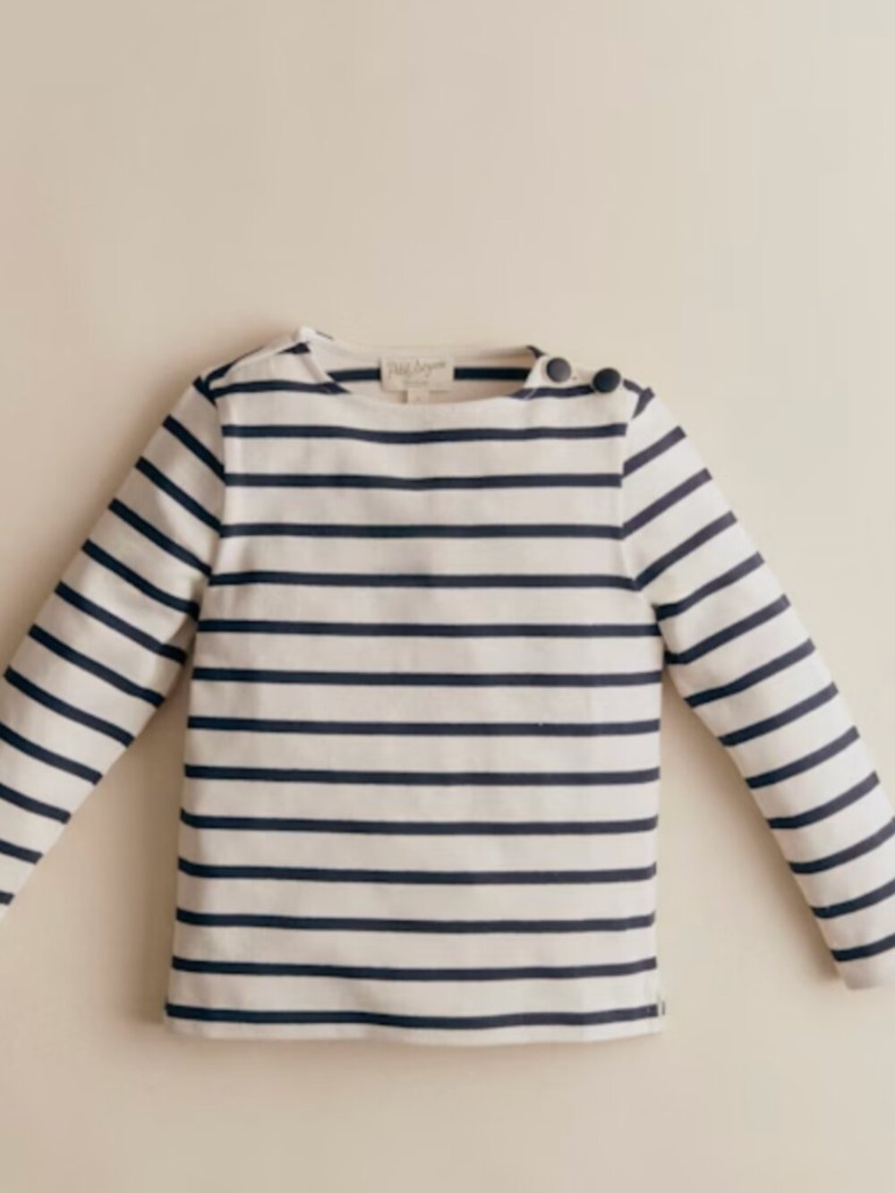 Petit Sézane Colette Marinière Shirt | Ecru / Navy | Size 12